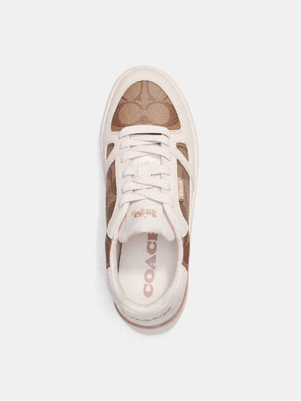 Coach Clip Court Low Top Sneaker In Signature Canvas - Picture 3 of 14